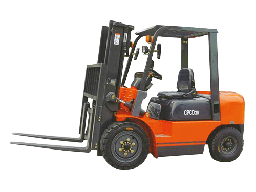 7,000 Lb Straight Mast Forklift