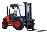 5,500 Lb Straight Mast Forklift 4WD